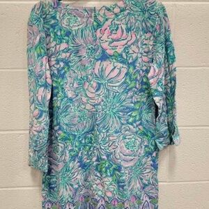 Lilly Pulitzer In Full Bloom Sherril Dress Size Large